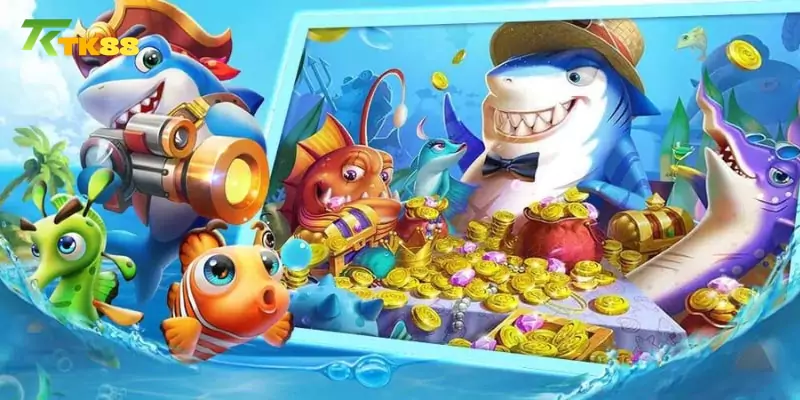 Ảnh minh hoạ: So sánh Tk88 và Bk88 về kho game bắn cá